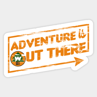 Adventure is Out There Sticker